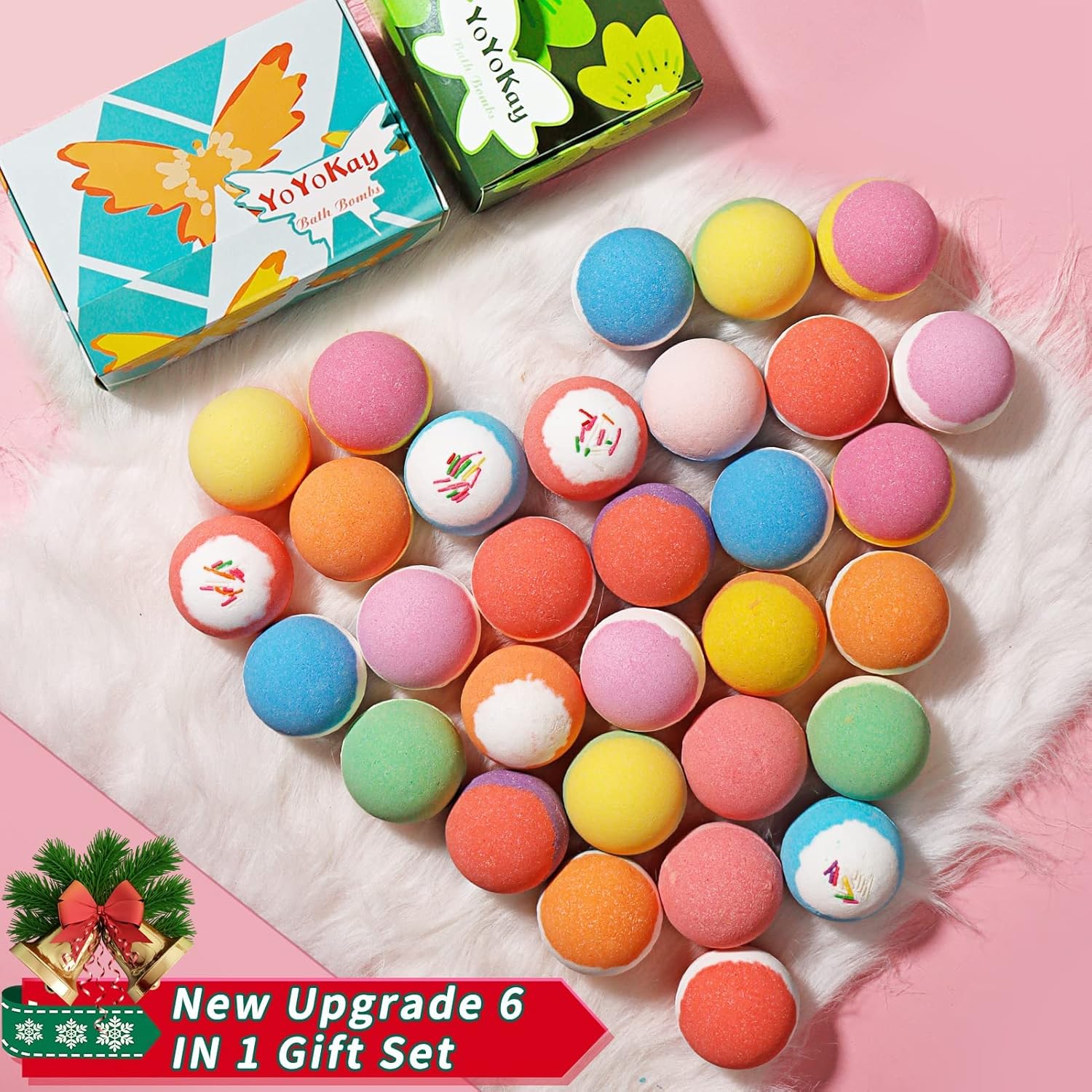 Organic Bath Bombs & Essential Oils Gift Set