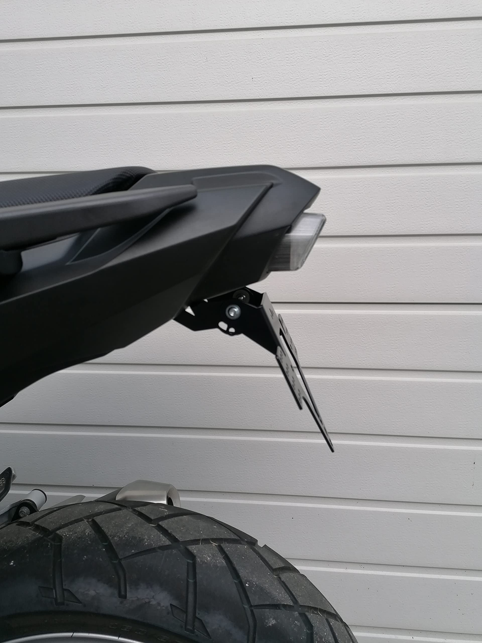 Kennzeichenhalter GroFaTec EVO für Honda NC 750 S/X Bj 16-20 Kennzeichenträger Nummernschild Träger Halter kurzes Heck Heckumbau Porta Targa nc750