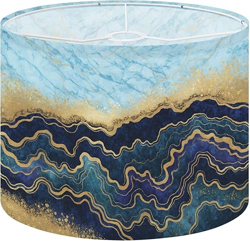 Miniatura 24 de Drum Lamp Shade funky retro 70s psychedelic pictures Lampshade for Floor Lamps Table Lamps Pendant Light 11"x8.9" Replacement Linen Large Lamp