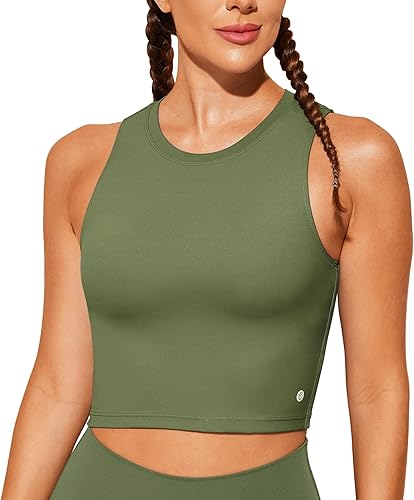 Natural Feelings - Sujetadores deportivos sin mangas, con relleno extraíble, para mujer ombligueras para yoga, entrenamiento, correr