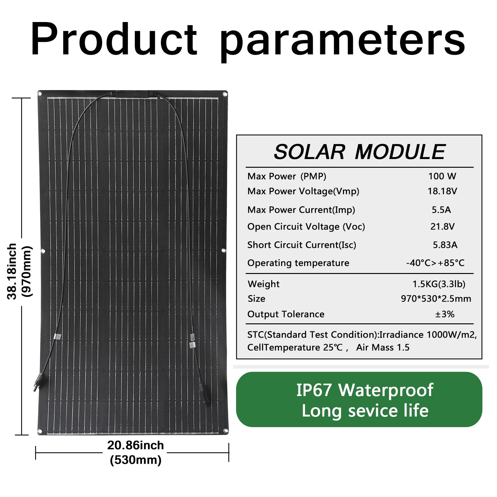Aysolar 200W(2 stukken 100W) Flexibel Zonnepaneel 12V Buigbaar Monokristallijn Flexibel Zonnepanelen voor 12V/24V Batterij RV Caravan Boten Camper Tent en andere Onregelmatige Oppervlakken Aysolar 200W(2 stukken 100W) Flexibel Zonnepaneel 12V Buigbaar Monokristallijn Flexibel Zonnepanelen voor 12V/24V Batterij RV Caravan Boten Camper Tent en andere Onregelmatige Oppervlakken