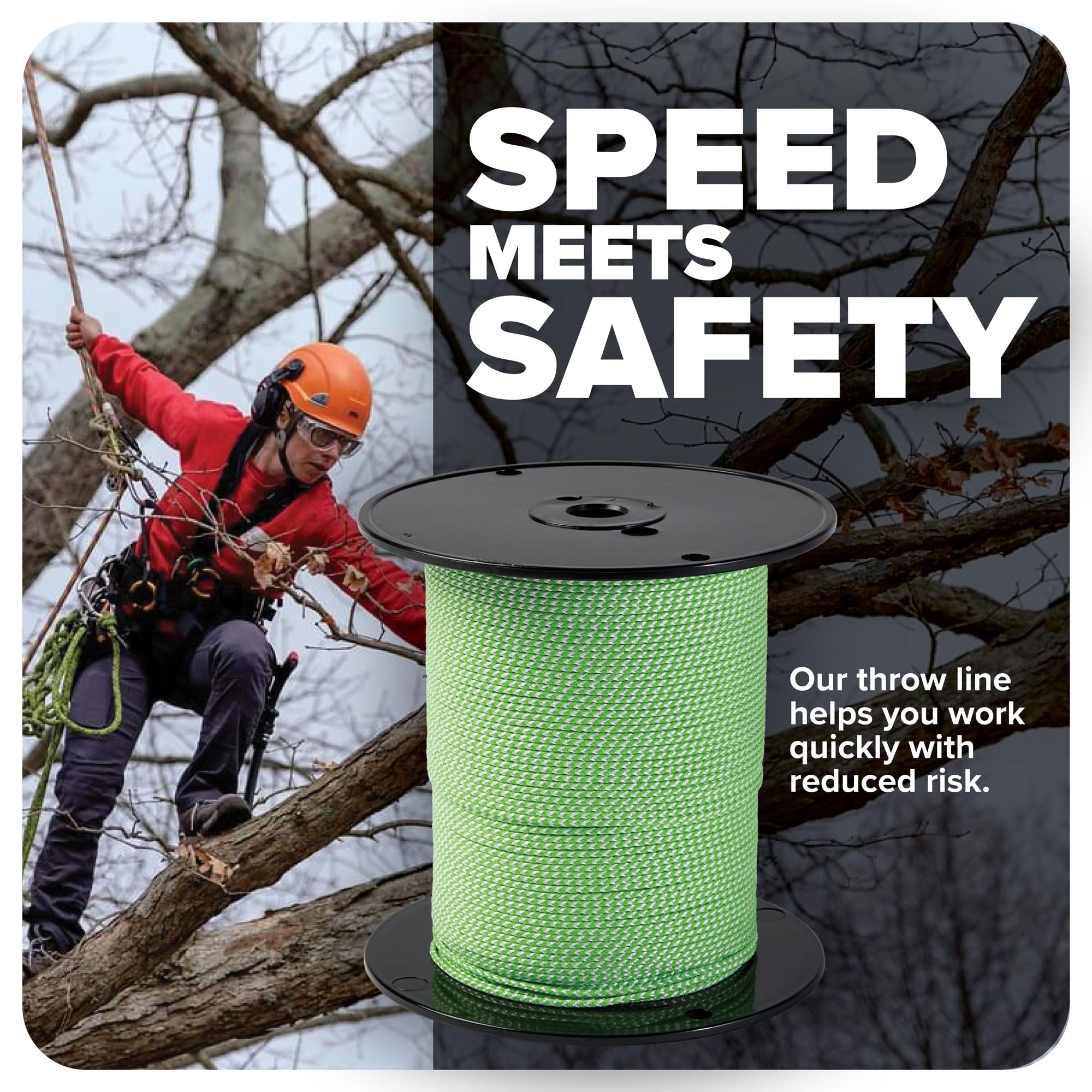 Jameson Poly/Dyneema® Throw Line, 2.5mm x 180 ft, High Strength