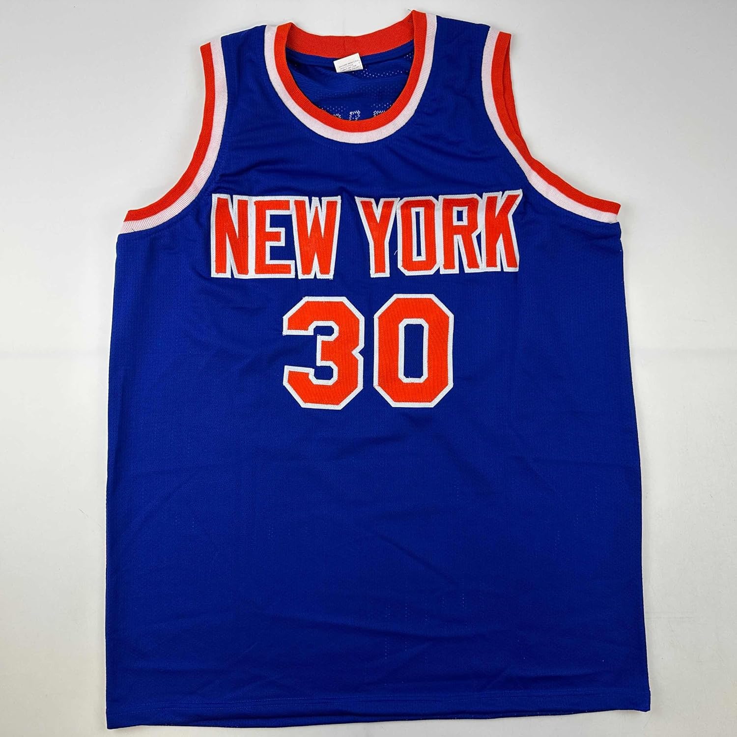 Facsimile Autographed Bernard King New York Blue Reprint Laser Auto Basketball Jersey Size Men's XL - Image 3