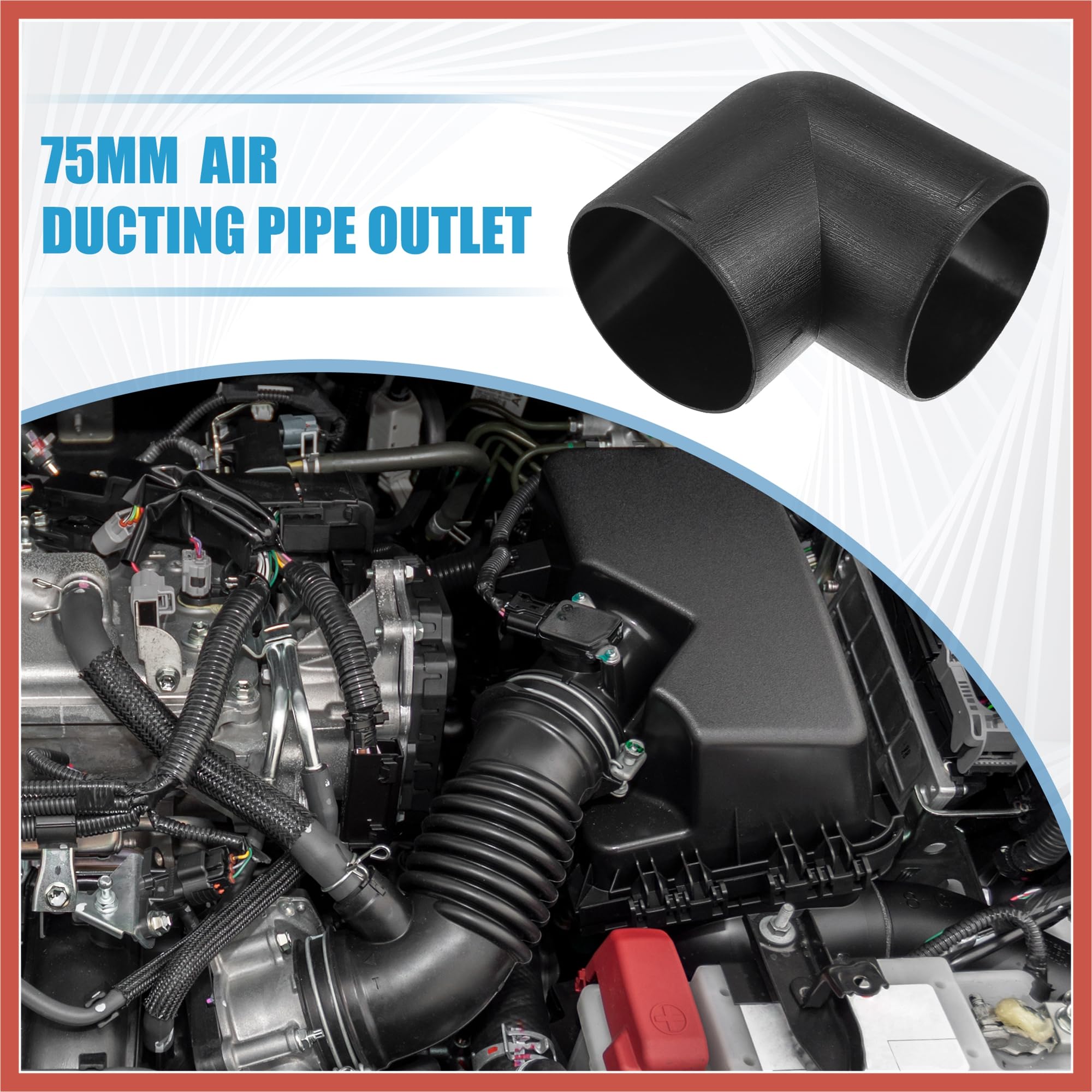 Kit Connecteur De Conduit De Chauffage Diesel 75mm Avec 3