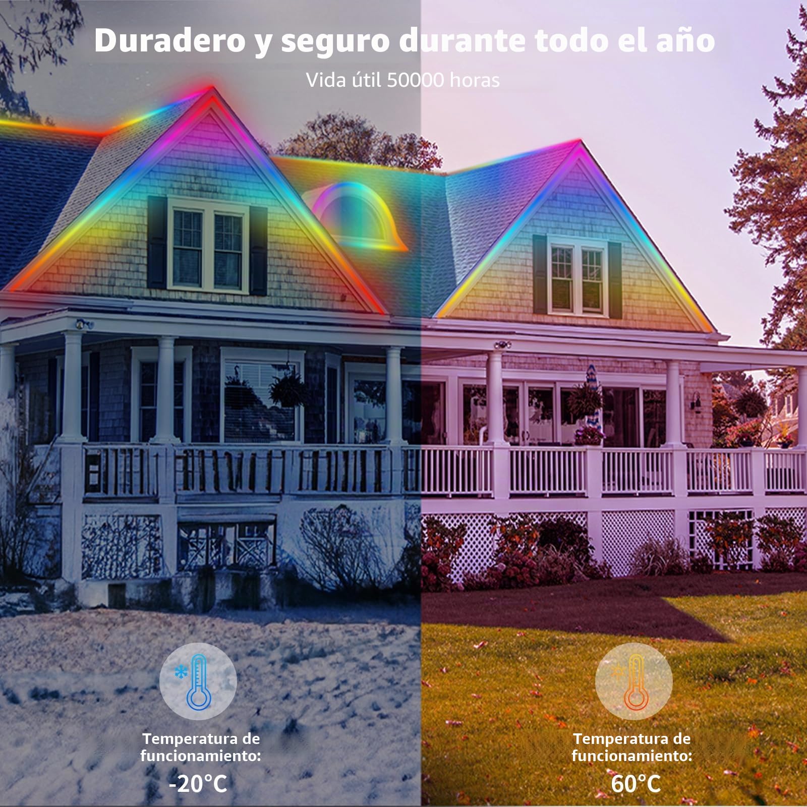 Tira LED Neón RGB+IC 16M, Luz LED Neón Silicona 96 LED/Metro, Impermeable IP65, Control APP, Neón LED RGB con Cargador y Control remoto para Habitación, Sala de juegos, Exterior, Fiesta