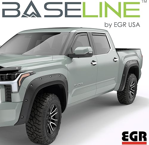 Miniatura 2 de EGR BLF1011 Baseline Flarez Guardabarros estilo atornillado, acabado negro texturizado, compatible con modelos Toyota Tundra seleccionados