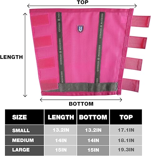 Miniatura 6 de Harrison Howard Botas holgadas para caballo, con protección UV, leggings de malla fina transpirables que se mantienen en su lugar, cómodas botas con