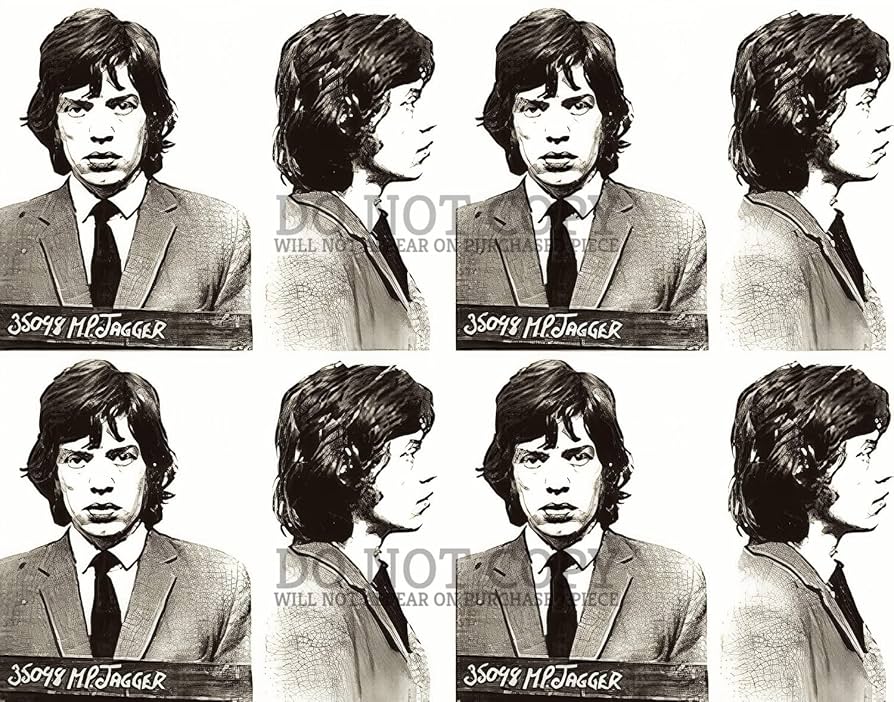 ミック・ジャガーの似顔絵。 今回は口の大きい人って事でミックジャガーさんです 大きいの口