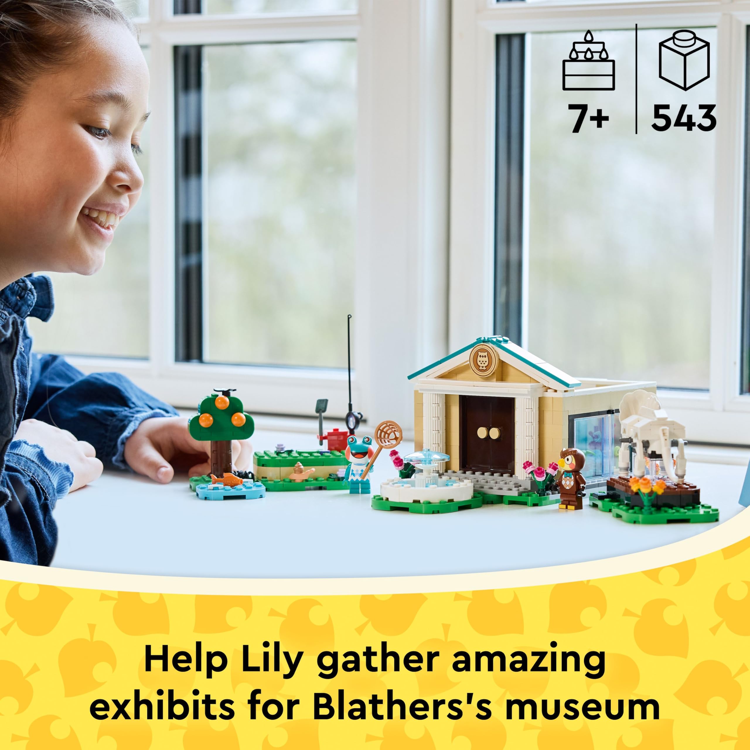 LEGO Animal Crossing Blathers's Museum Collection, Interactive Toy with Blathers & Lily Minifigures - Image 3