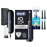Oral-B Spazzolino Elettrico iO 9 Nero, Edizione Speciale con 1 Testina + 4 Testine