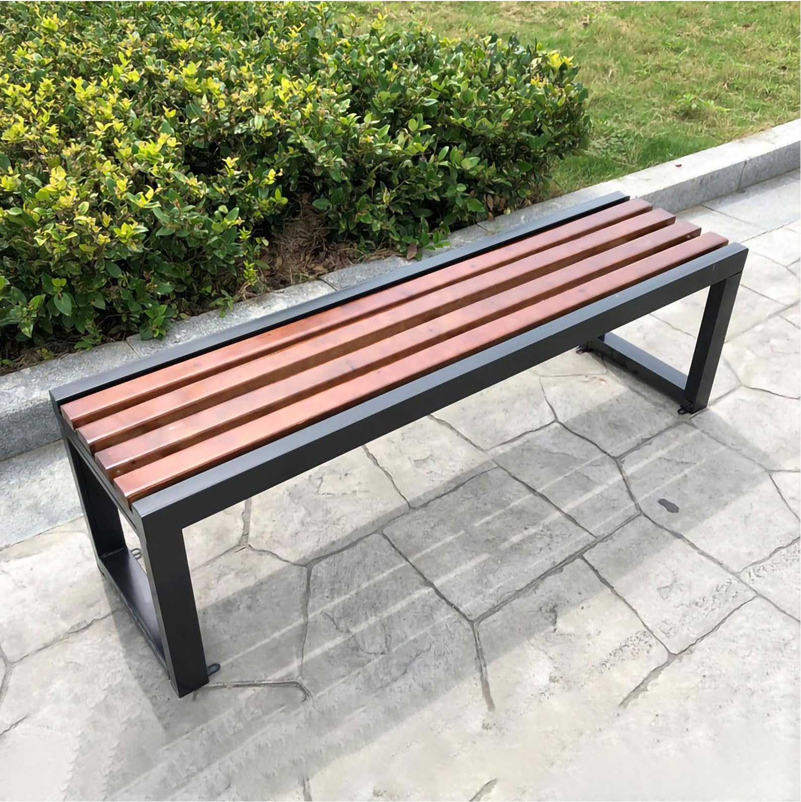 Backless ch Metal e & WeatherResistantSeat Siedzenia na zewnątrz na patio Gars & Par Rozmiar: 150 cm i funkcjonalne
