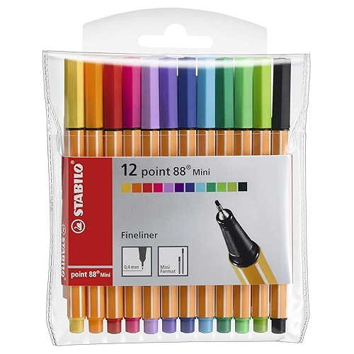 Caneta Hidrográfica, Stabilo, 120.7800, Multicor, pacote de 12 Caneta Hidrográfica, Stabilo, 120.7800, Multicor, pacote de 12