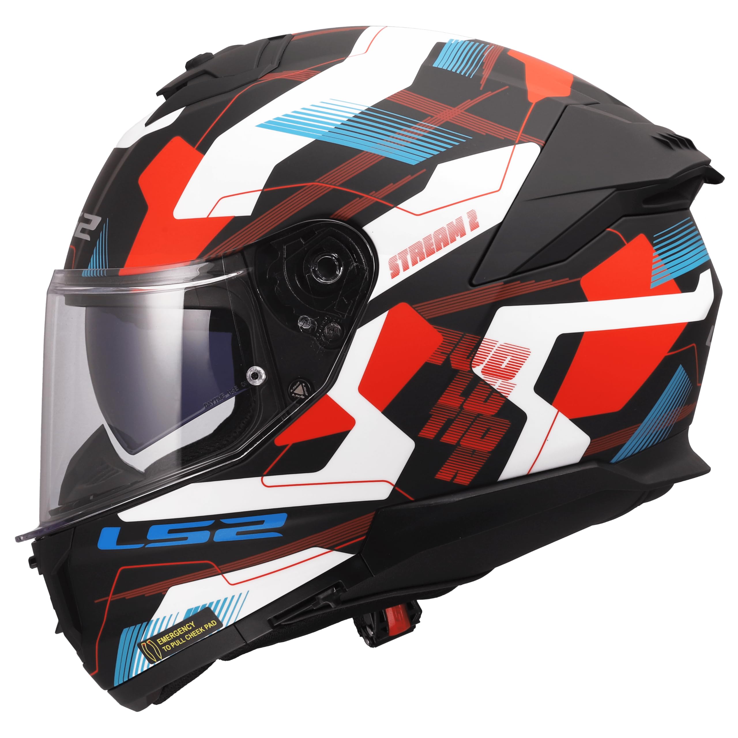LS2, Casco Moto Integral STREAM II MIKA White Blue Red, M