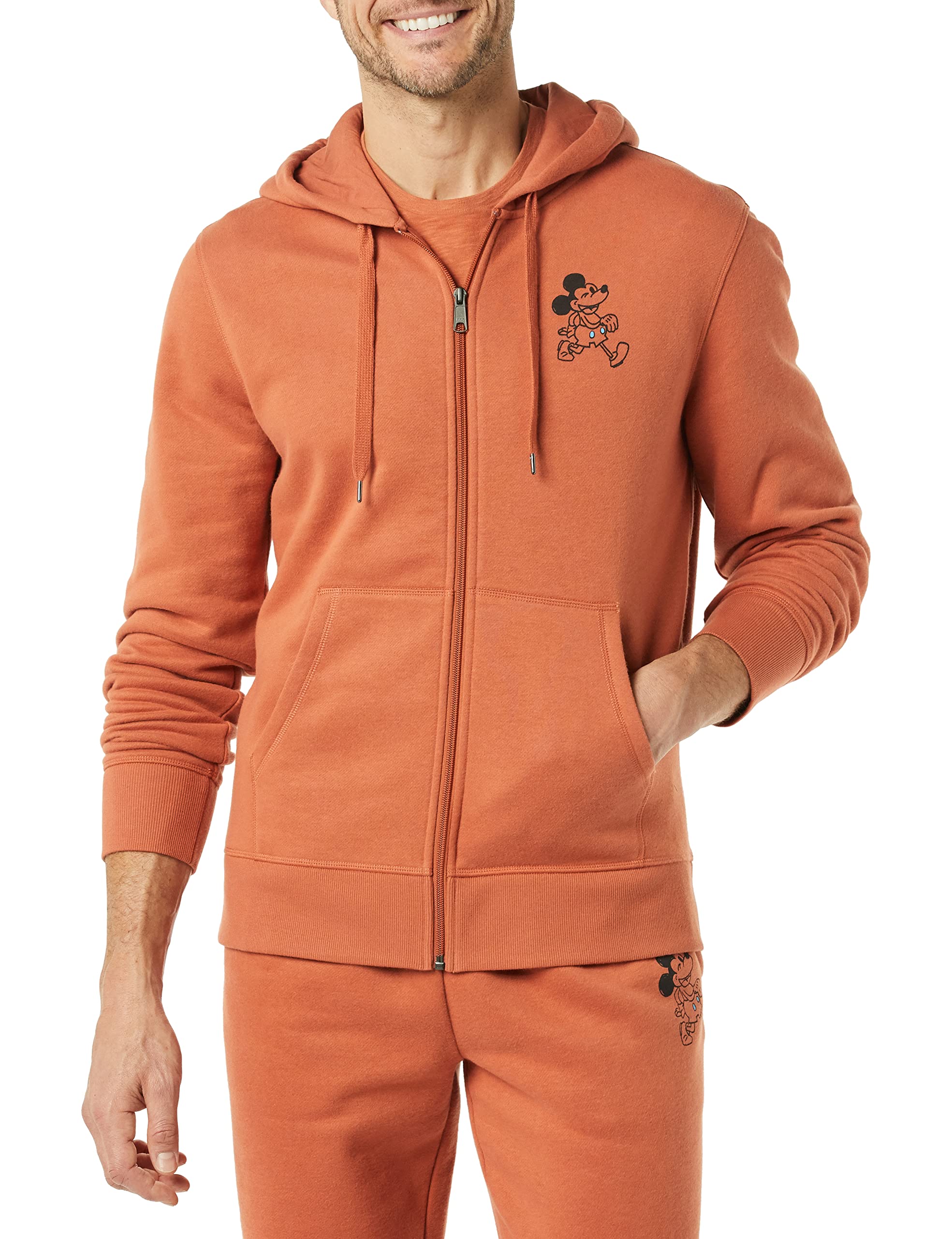 Amazon Essentials Disney | Marvel | Star Wars Felpe con Cappuccio in Pile con Cerniera Intera - Colori Fuori Produzione Uomo