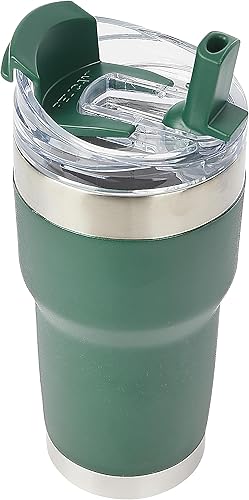 Miniatura 8 de Pelican Hydration Pelican Traveler - Vaso aislado al vacío de 22 onzas, de acero inoxidable, doble pared, con tapa doble, taza de café aislada con