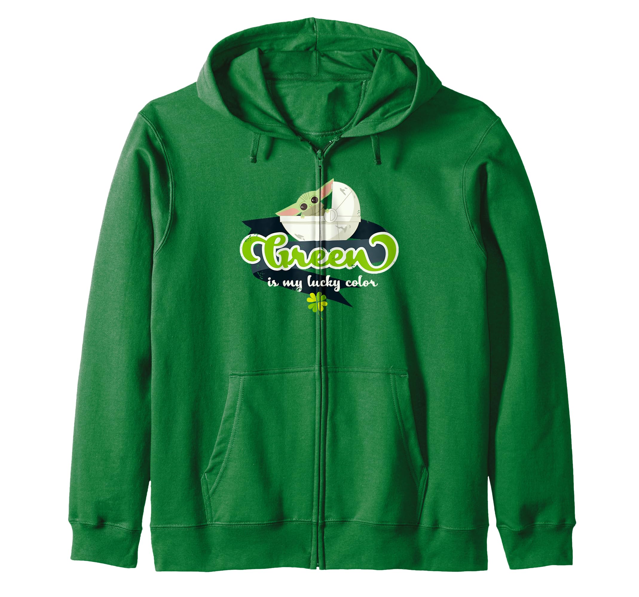 Sweat Grogu Star Wars Mandalorian veste à capuche verte Saint-Patrick - 2
