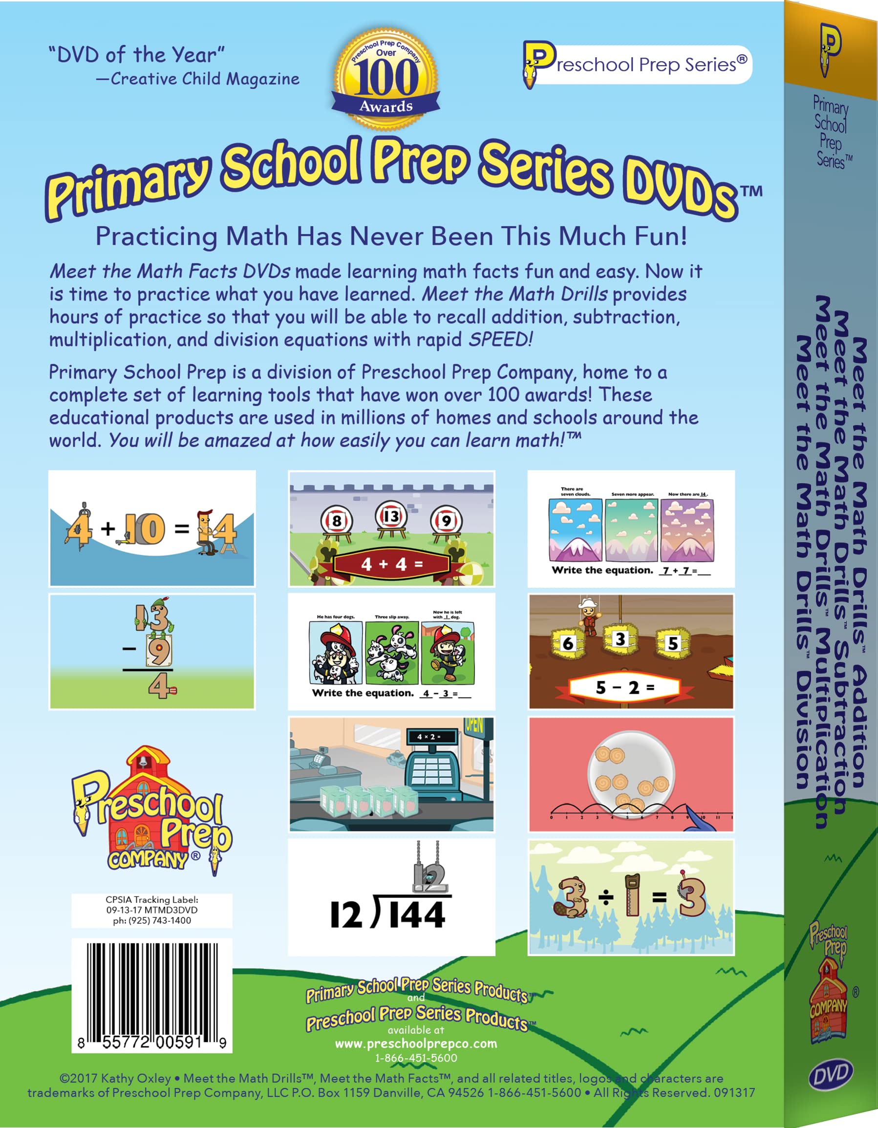 Amazon.com: Meet the Math Drills 4 DVD Boxed Set (addition
