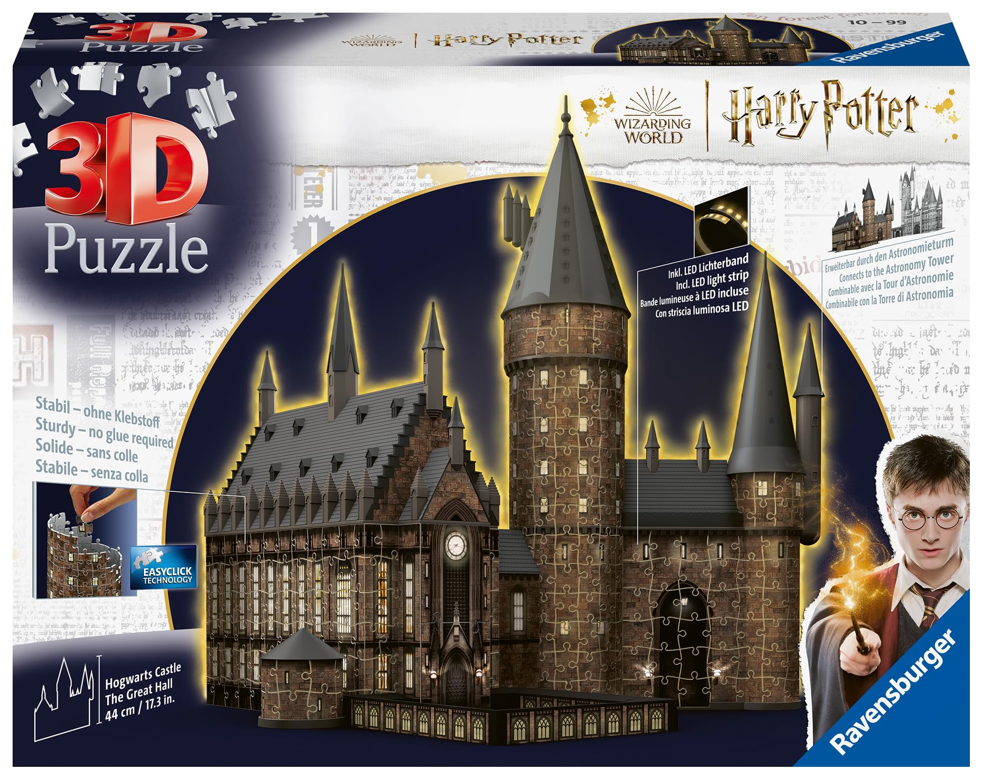 Ravensburger 3D Puzzle 11550 - Harry Potter Hogwarts Schloss & 3D Puzzle 11551 - Harry Potter Hogwarts Schloss