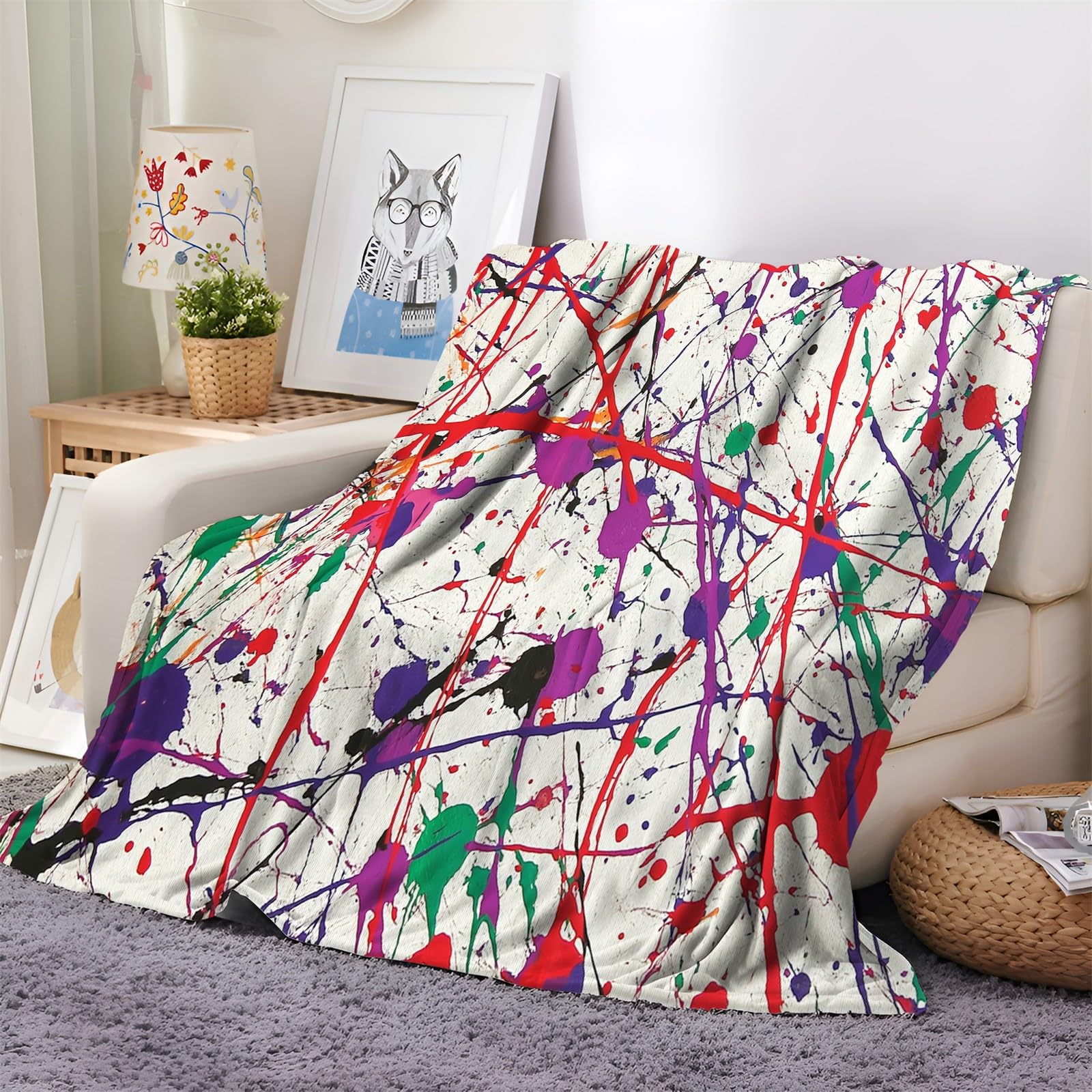 Couverture Lits Chaudes et Douces en Microfibre - Plaid Polaire 180x200 cm