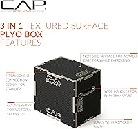 Vista 3 de CAP Barbell Caja pliométrica 3 en 1 Múltiples estilos y tamaños
