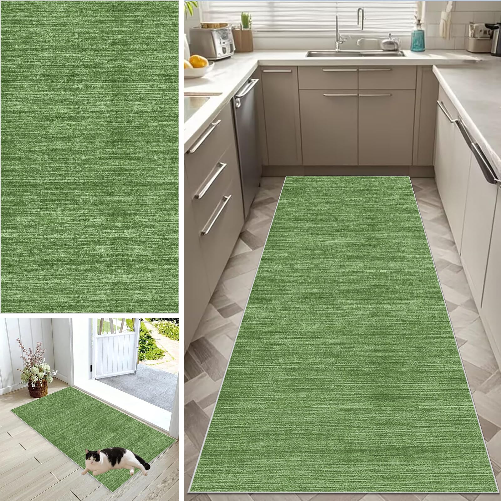 Tapijtlopers voor gangen, antislip lange keukentapijten 50 x Tapijtlopers voor gangen, antislip lange keukentapijten 50 x
