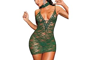 Green Babydoll Lace Chemise Nightgown