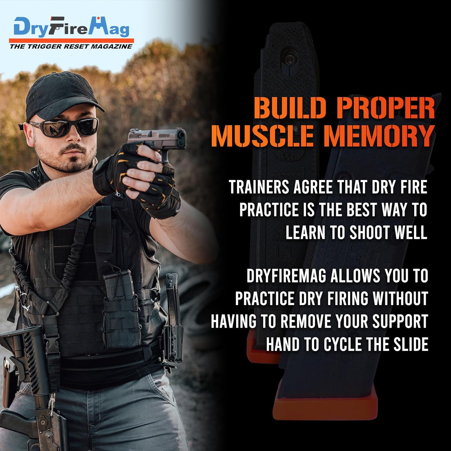 Dry Fire Training Trigger Resetting Magazine | Trigger Weight Spring Kit