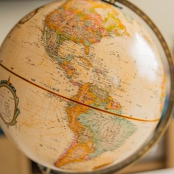 Amazon | リプルーグル 地球儀 クインシー型 アンティーク 日本語版