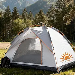 Barraca de Camping Automática 2 Pessoas,Impermeável com Proteção UV e Resistente a Chuva e Vento