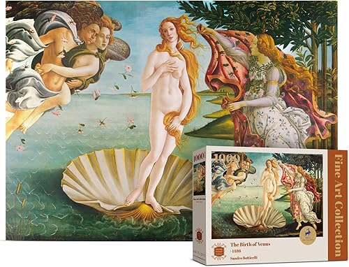 Miniatura 1 de Antelope - Rompecabezas de 1000 piezas para adultos, rompecabezas de nacimiento de Venus, 1000 piezas, licencia oficial de Sandro Botticelli, alta