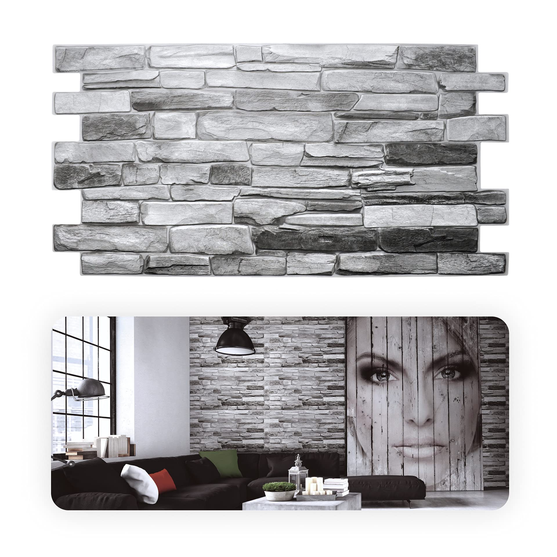 Buy Smart Profile 3D Wall Panels for Interior Wall Decor in"Silver