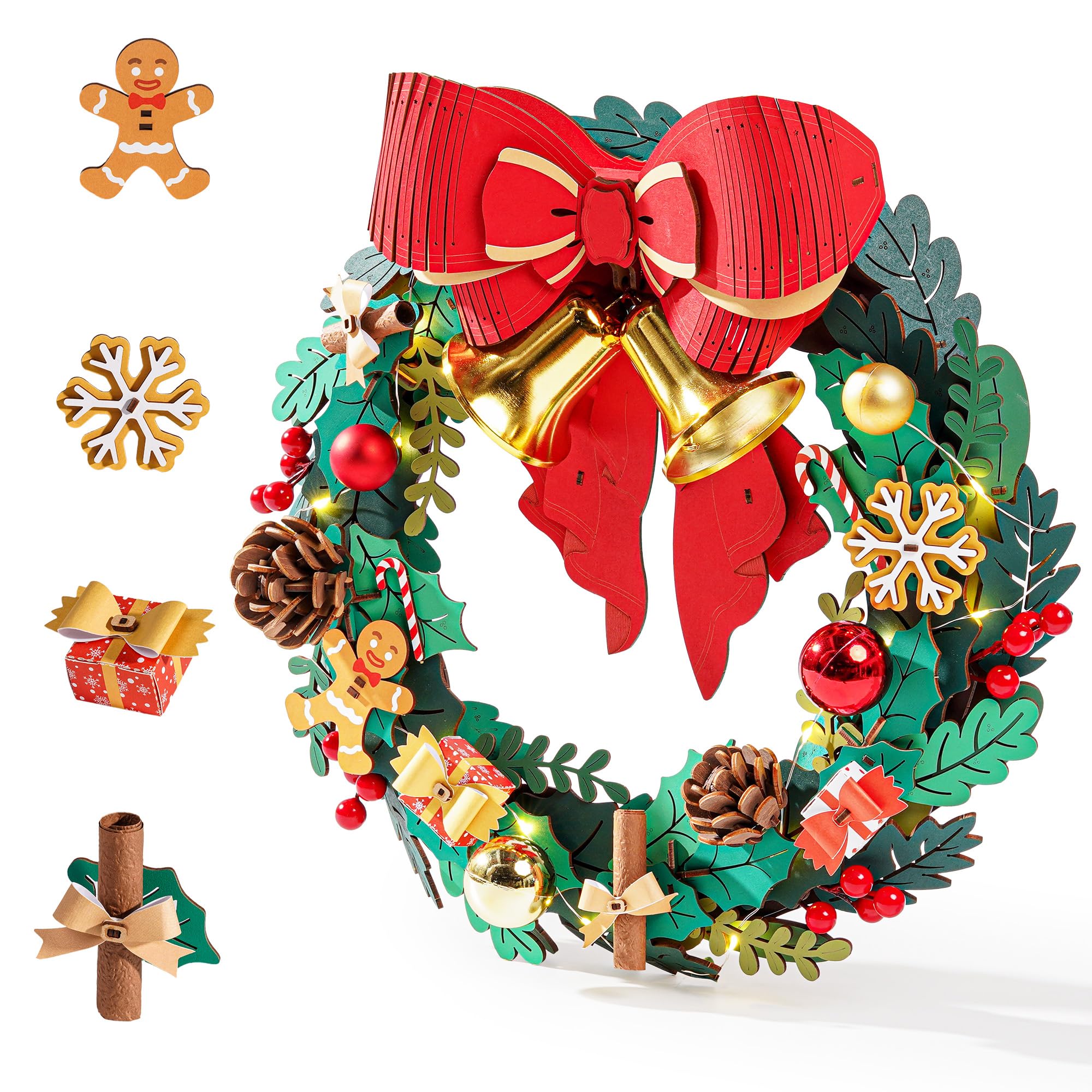 Amazon.com: Rolife 3D Puzzles for Adults Christmas Wreaths for