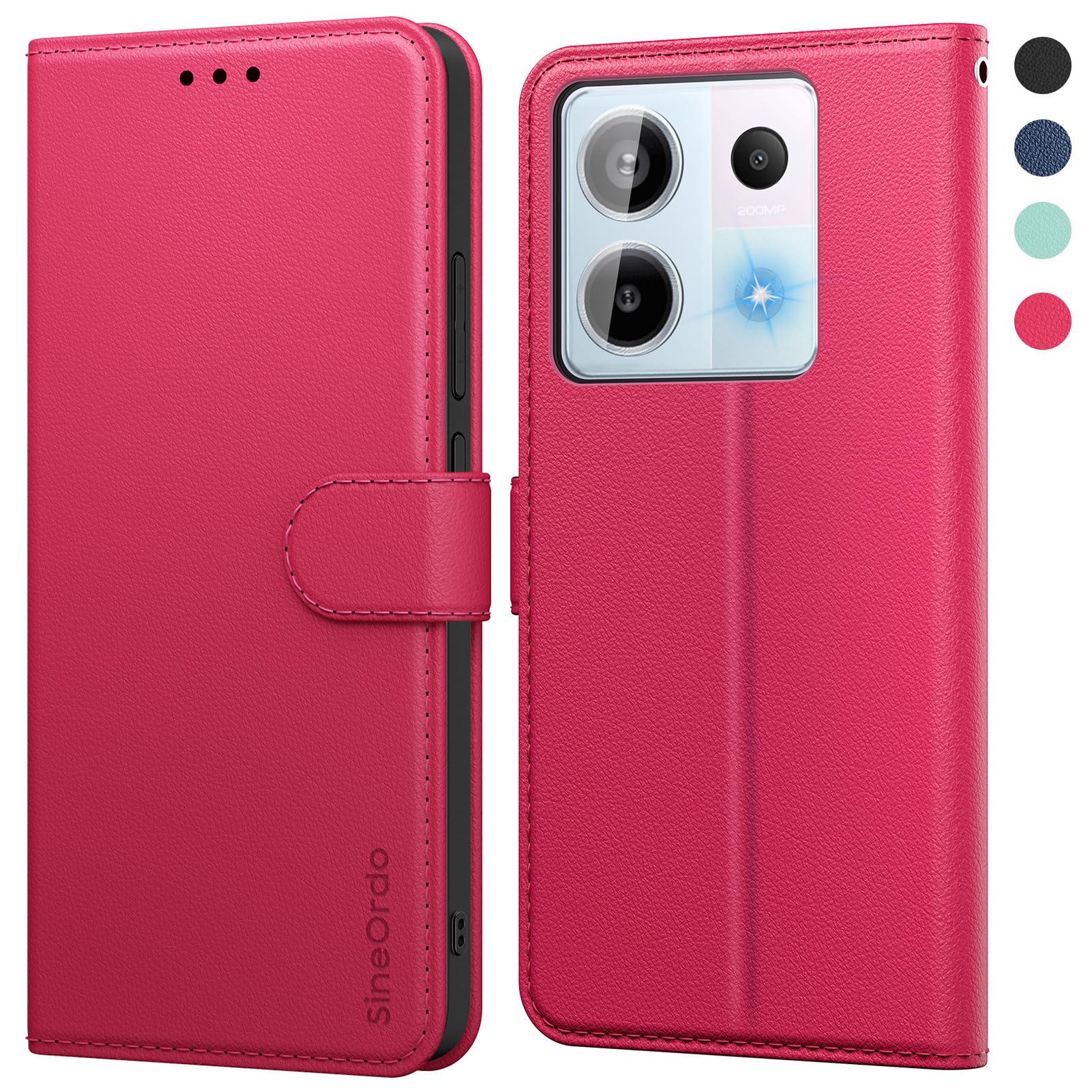 Acquista Custodia per telefono in pelle PU con rivestimento a specchio intelligente per Xiaomi 14T Pro 13T Poco X7 X6 X5 Pro Redmi 14C Note 14 13 Pro 12 4G in Italia