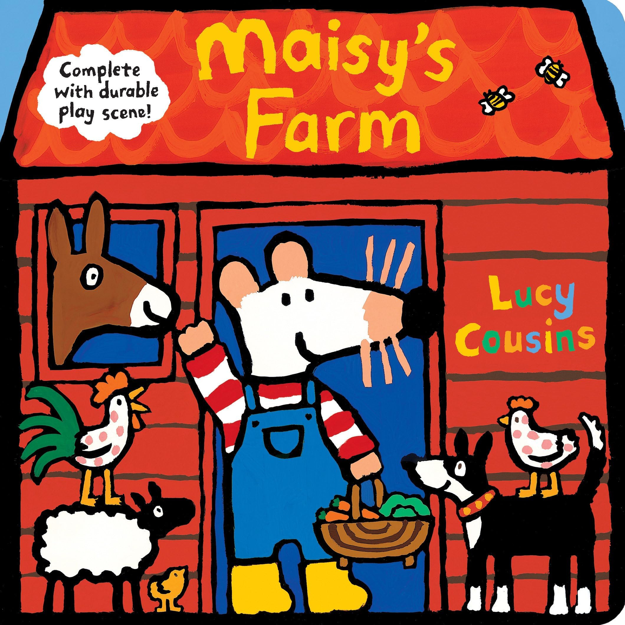 Maisy's Farm: Complete with Durable Play Scene: A Fold-Out and Play Book (Interactive Maisy the Mouse Play Scene with Punch-Out Removable Characters - For Toddlers, Preschoolers, and Kids Ages 3-5)