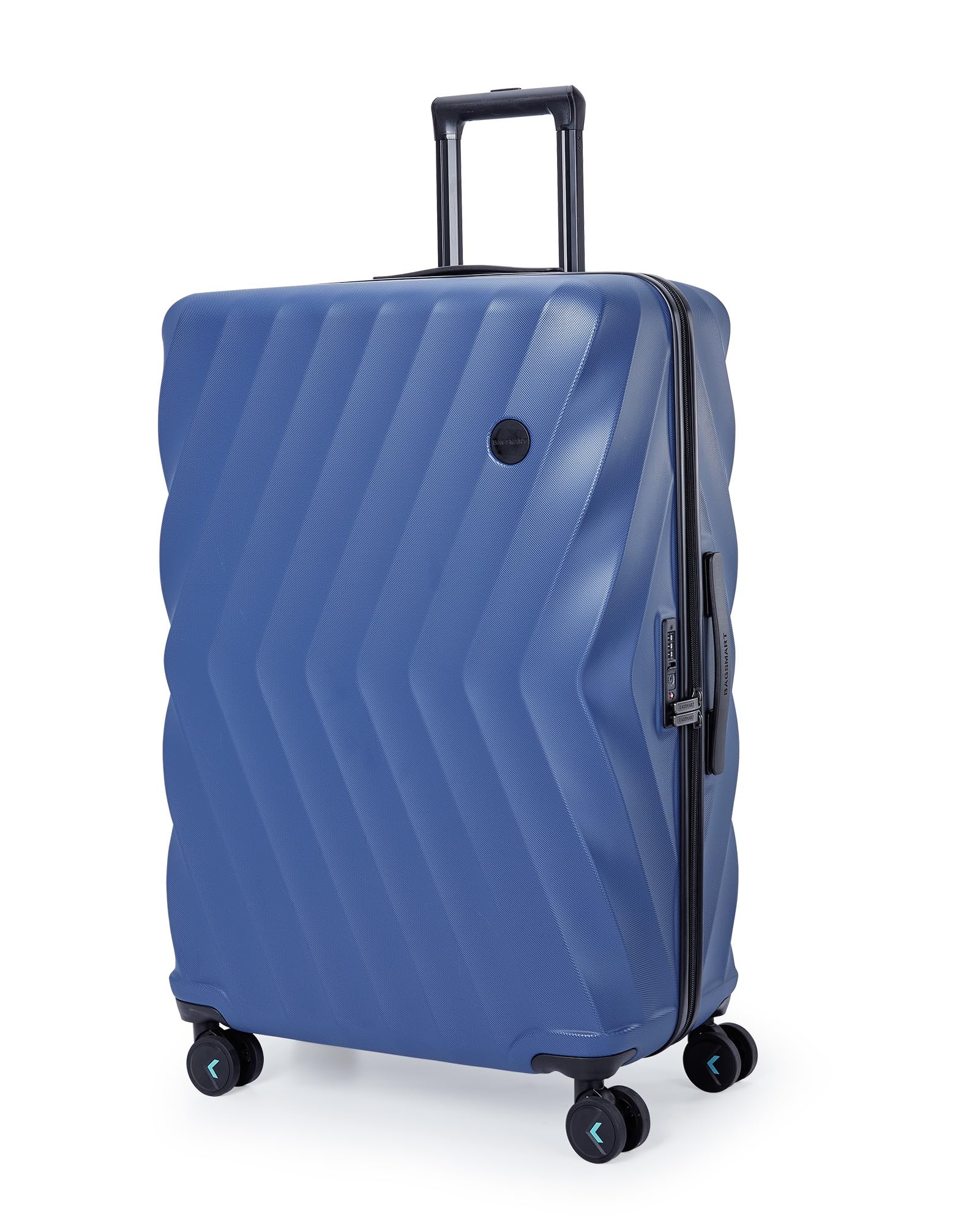 BAGSMART 28 Inch Luggage with Spinner Wheels, Polycarbonate Hardside Suitcase with TSA Lock, Lightweight Rolling Travel Luggage for Men Women, Navy Blue