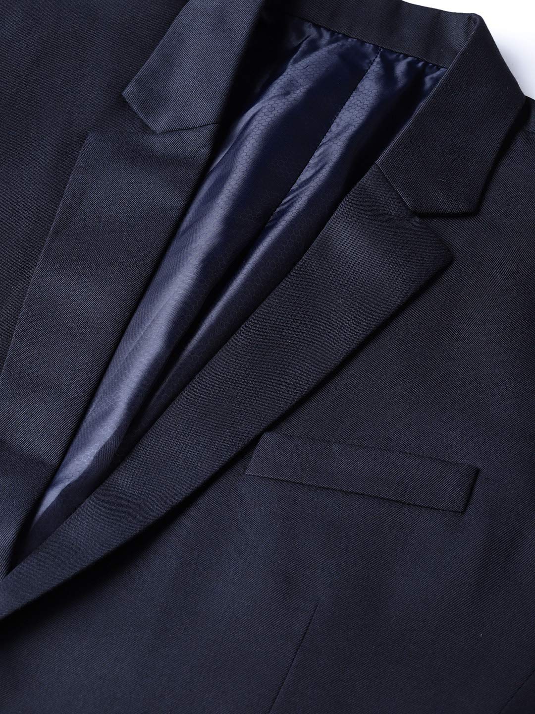 MANQ Men's Slim Fit Suit (Navy Blue, 36) 3