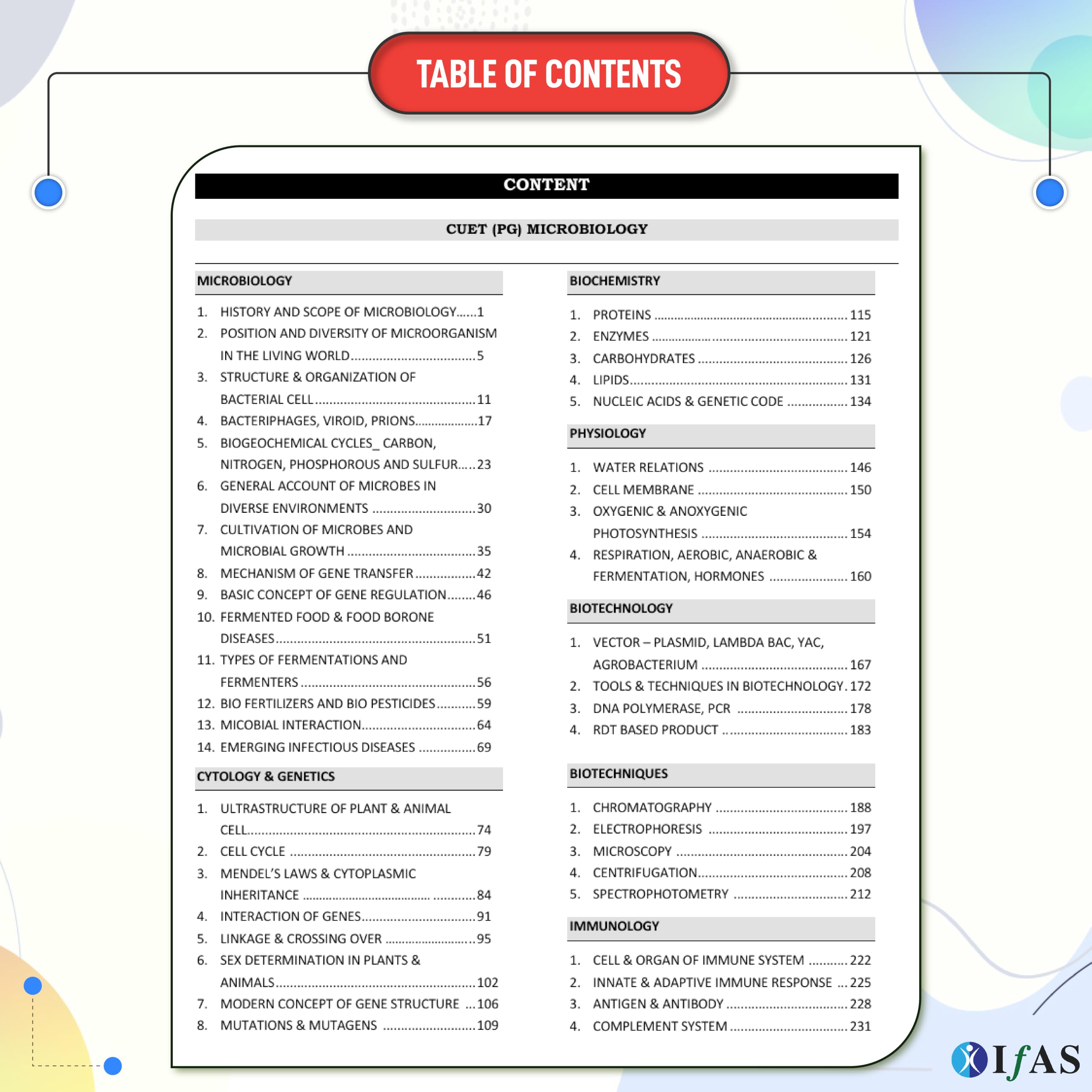 CUET PG Microbiology Book 2027 | Previous Year Question Papers (2022-2026) with Detailed Solutions & Practice Questions | Best Seller PYQ Book for NTA CUET PG & MSc Microbiology Entrance Exams | IFAS 1