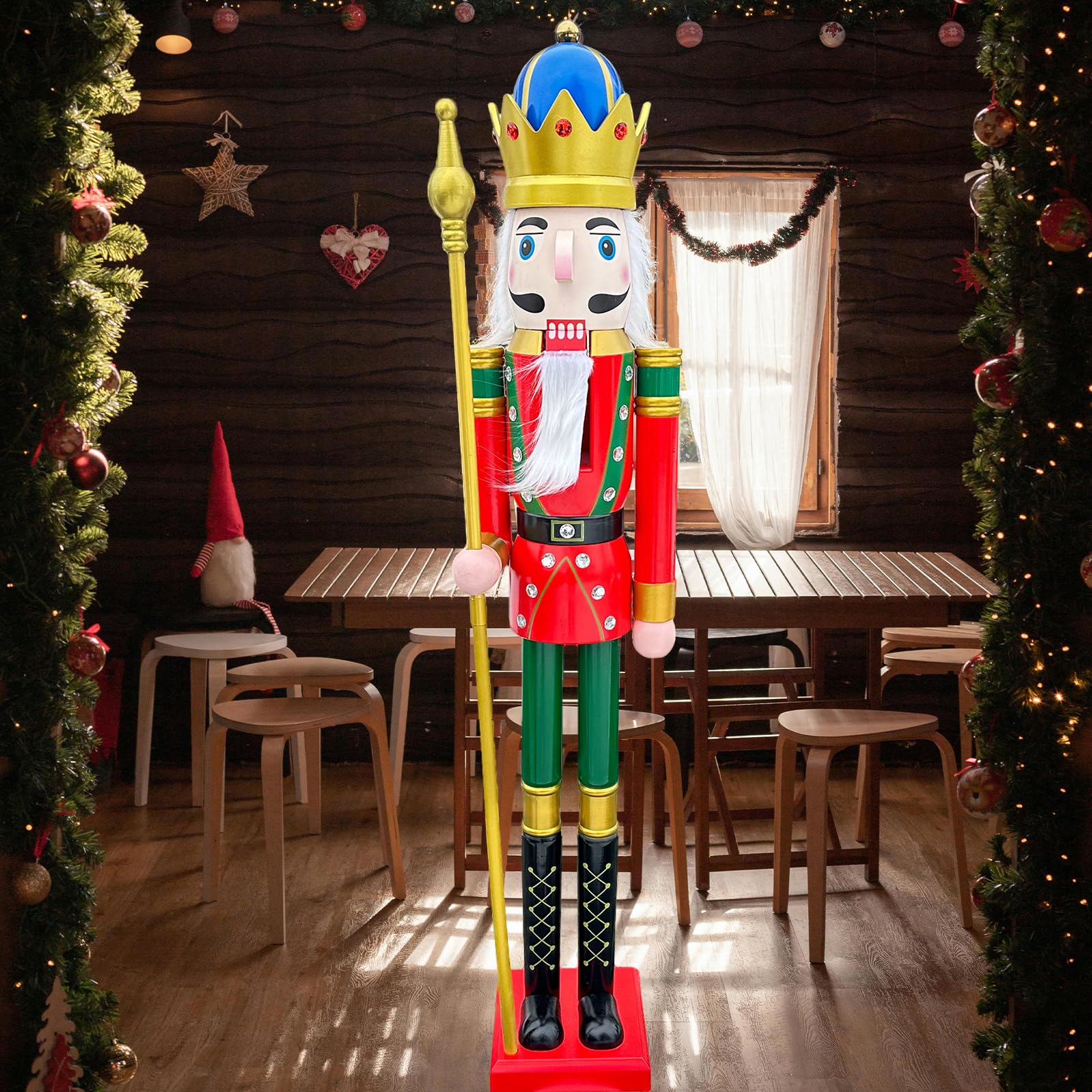 Amazon.co.jp: くるみ割り人形 木製 巨大サイズ 5 feet : おもちゃ