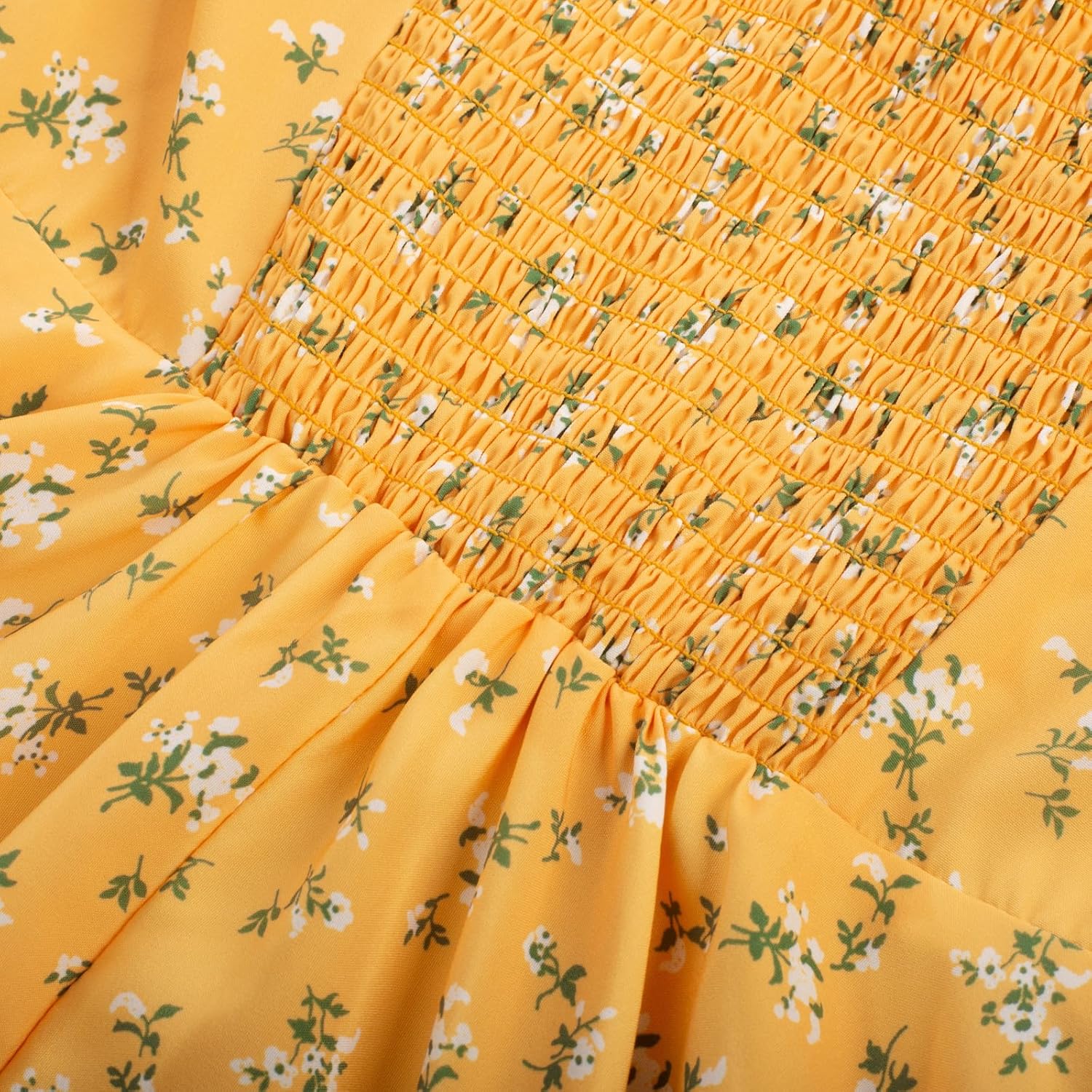 Belle Poque Square Neck Sundress for Women A Line Midi Dress Summer Cocktail Tea Party Dress with Pockets - Image 6