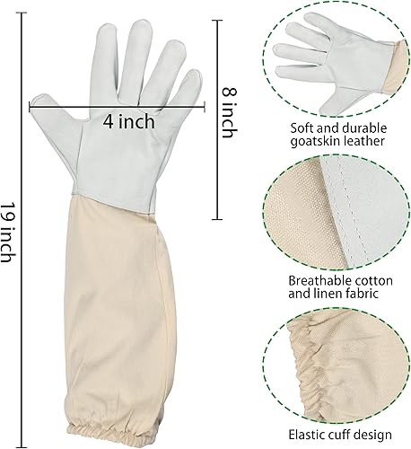 Miniatura 5 de Traje de apicultor profesional, con chaqueta, pantalones y guantes