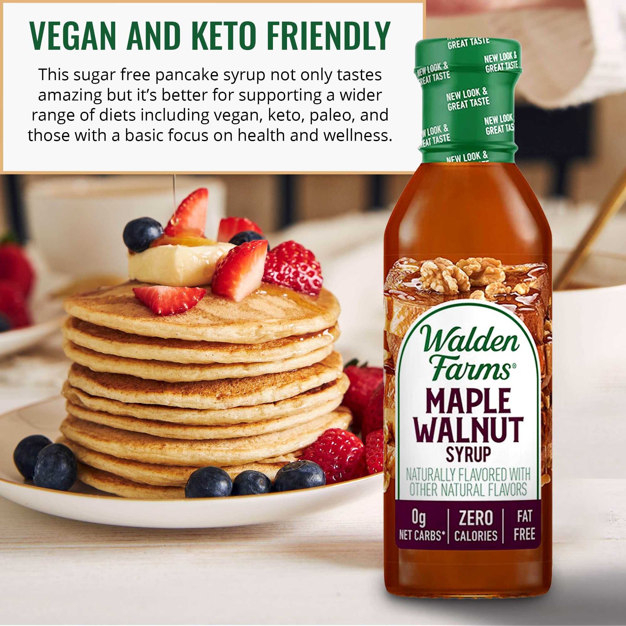 Calorie Free Maple Walnut Syrup 12 Oz