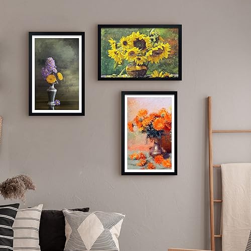 Miniatura 2 de LUCKYLIFE Juego de 2 marcos para póster de 12 x 18 pulgadas, para exhibir imágenes de 11 x 17 pulgadas con paspartú o de 12 x 18 pulgadas sin