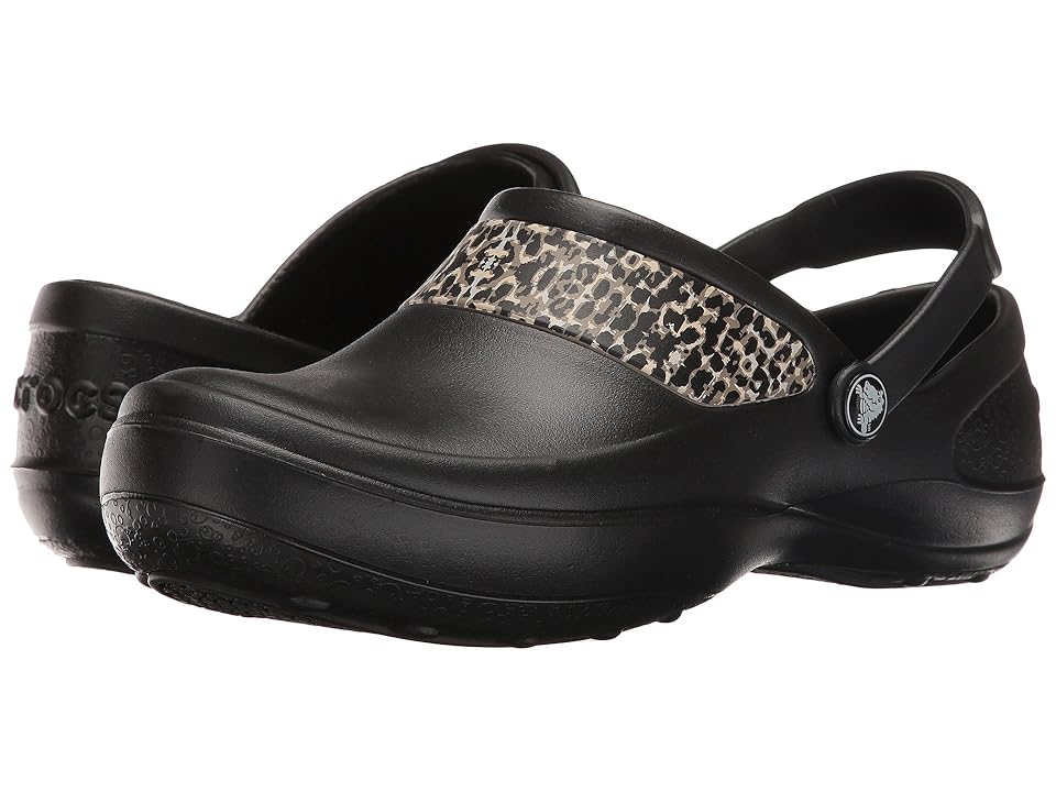 

Crocs Mercy Work (Black/Gold) Women's Clog Shoes