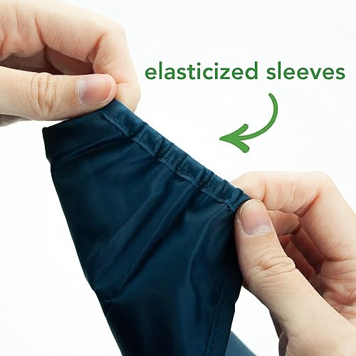 Miniatura 4 de Snap & Go - Babero de manga larga fácil de usar, 12-24 meses, diseño de dinosaurios aguamarina