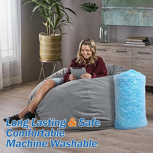 Miniatura 7 de Amorstra Relleno de espuma viscoelástica triturada de 10 libras, relleno de almohada, material de repuesto para puf, otomano, sofá, cama de perro,