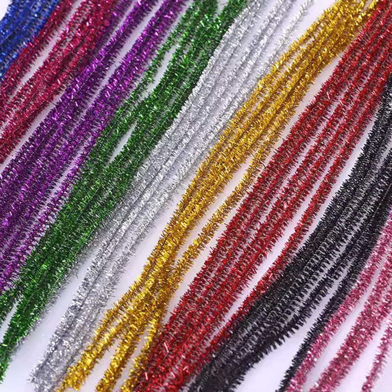 APKOL 200 Pcs Scovolini Colorati,scovolini lavoretti Ciniglia Colore Flash,Scovolini per Lavoretti,pipe cleaners for flower set,fiori steli di