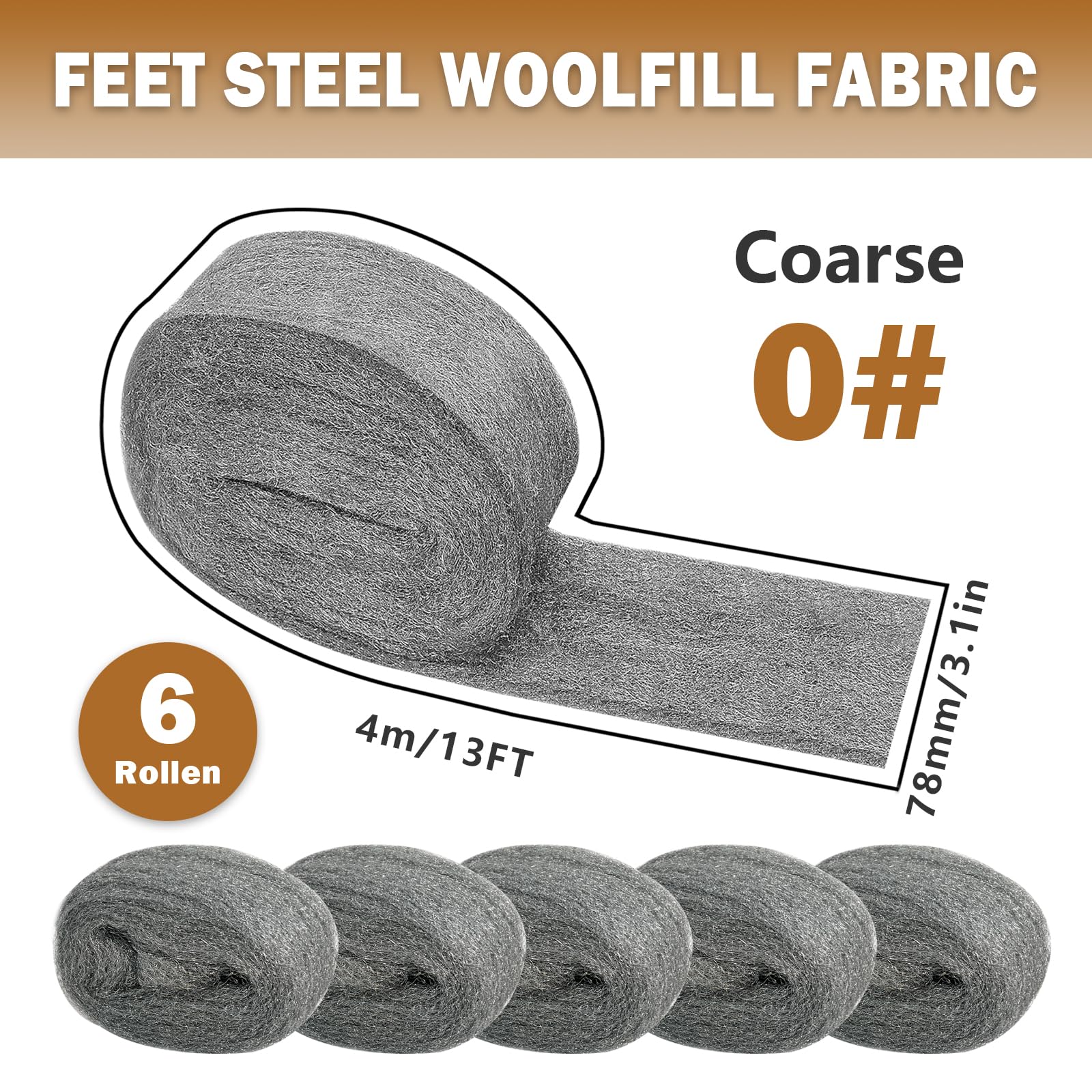Frogetu 2 Rouleaux Laine d'Acier Anti Rongeur Spéciale Rongeurs, Paille de Fer 0000 pour Chrome, Laine d'Acier Paille de Fer 8M, Nettoyage Polissage Trous Fissures Murs Frogetu 2 Rouleaux Laine d'Acier Anti Rongeur Spéciale Rongeurs, Paille de Fer 0000 pour Chrome, Laine d'Acier Paille de Fer 8M, Nettoyage Polissage Trous Fissures Murs