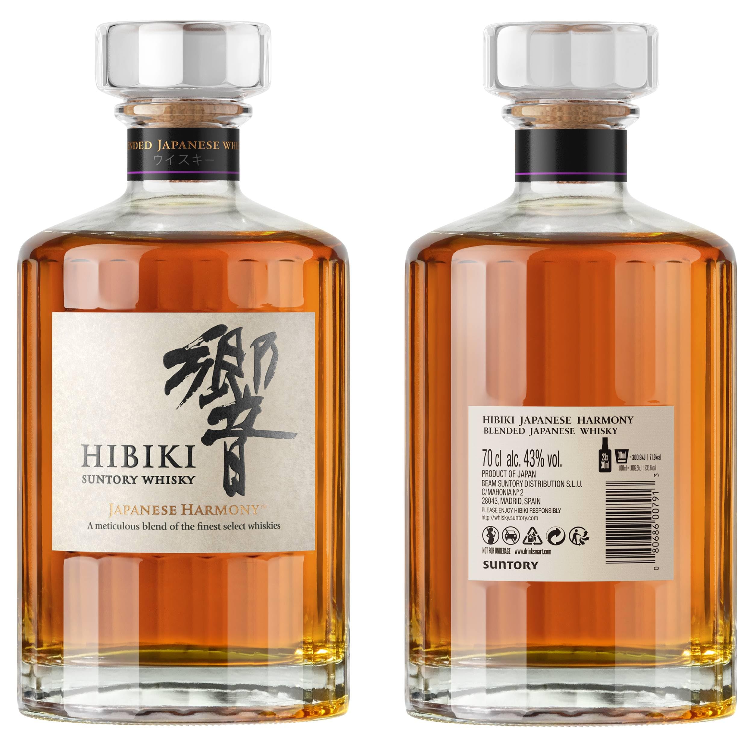 Hibiki Japanese Harmony Whisky Blended Japonés 70cl : Amazon.es