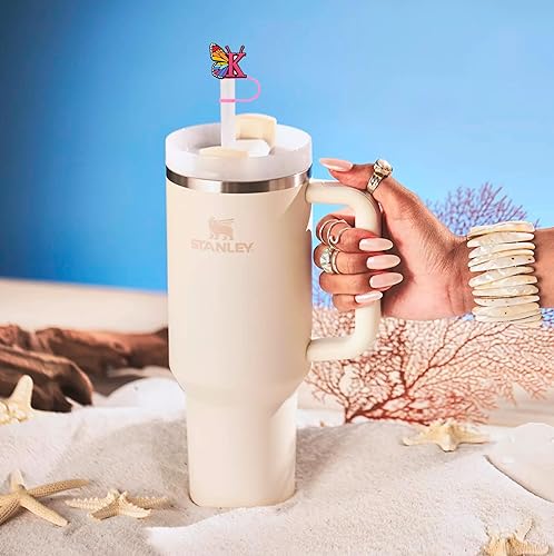 Miniatura 6 de Tapa de popote de la letra K para cubierta de popote Stanley, 40 onzas, 30 onzas, 0.394 in, silicona de grado alimenticio, accesorios para copas