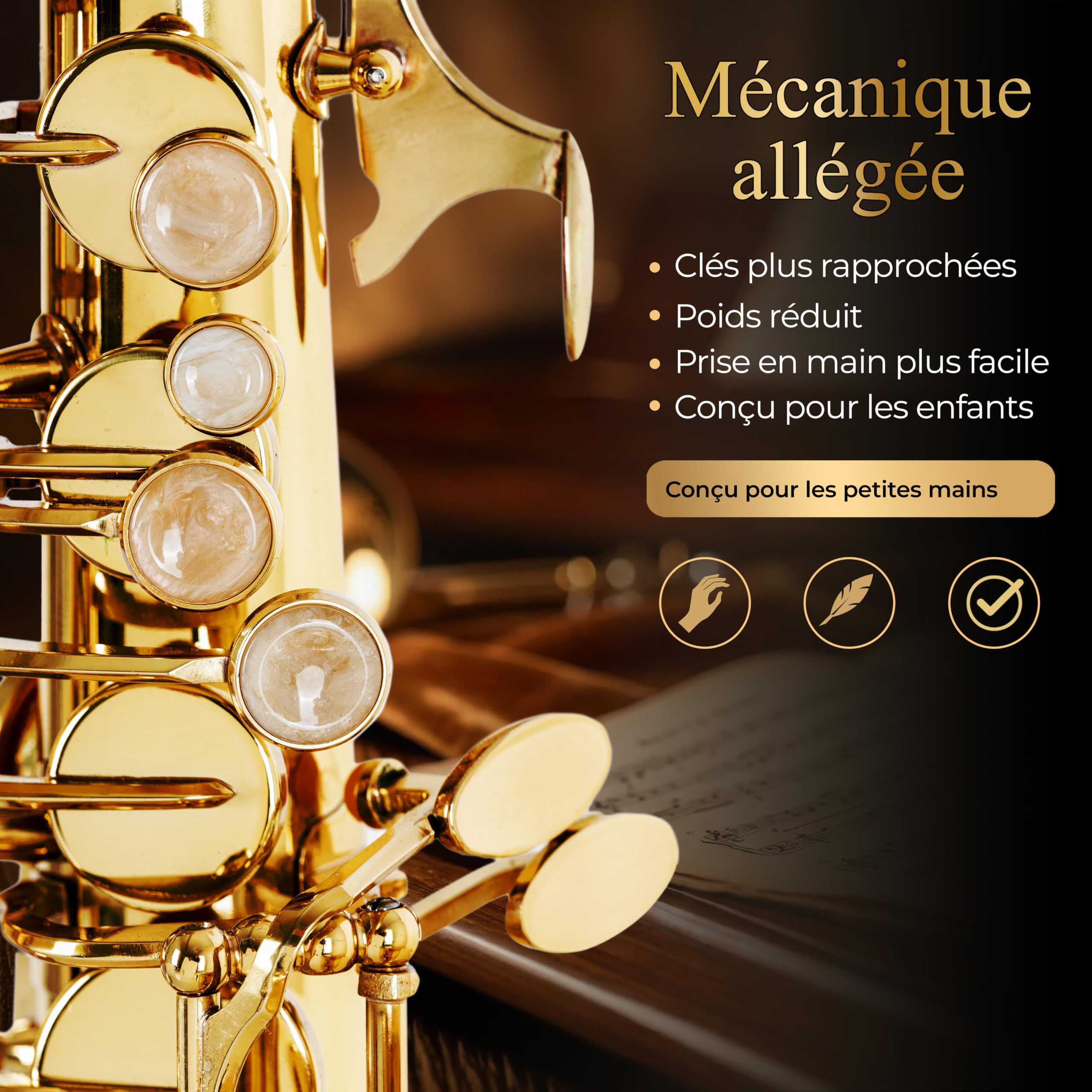 Classic Cantabile Youngstar AS-420 Saxophone Alto Enfant, Général